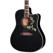 Hummingbird Standard EC Acoustic/Electric Guitar with Hardshell Case - Ebony