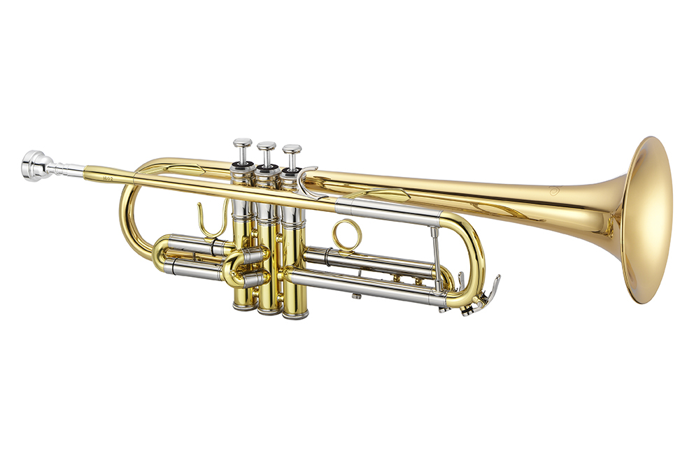 1604 Bb Trumpet with Reverse Leadpipe, Rose Brass Bell and Standard Taper - Lacquer