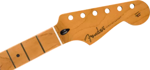 Satin Roasted Maple Stratocaster Neck, Flat Oval Shape - Maple