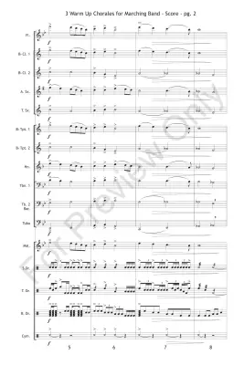 3 Warm Up Chorales (for Marching Band) - Burke/Baker - Marching Band - Gr. Easy