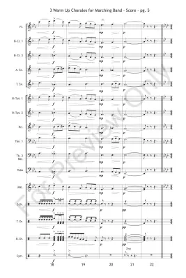 3 Warm Up Chorales (for Marching Band) - Burke/Baker - Marching Band - Gr. Easy