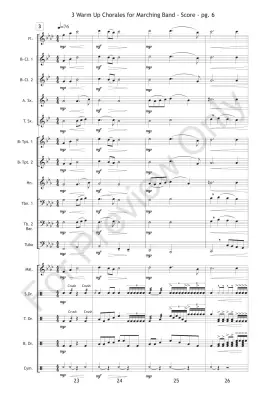 3 Warm Up Chorales (for Marching Band) - Burke/Baker - Marching Band - Gr. Easy