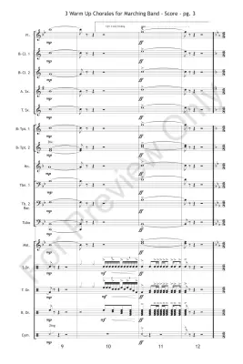 3 Warm Up Chorales (for Marching Band) - Burke/Baker - Marching Band - Gr. Easy