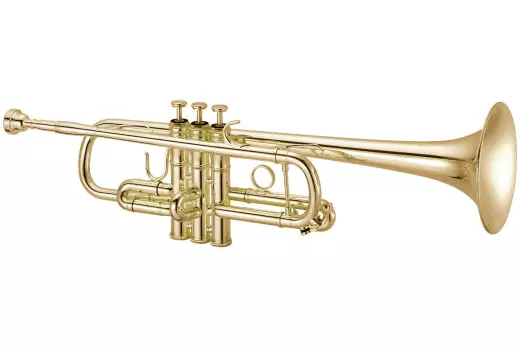 XO Professional Brass - 1624 C Trumpet with Rose Brass Bell and Standard Leadpipe - Lacquer