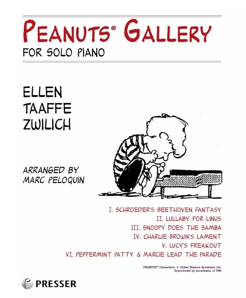 Peanuts Gallery - Zwilich/Peloquin - Solo Piano - Book