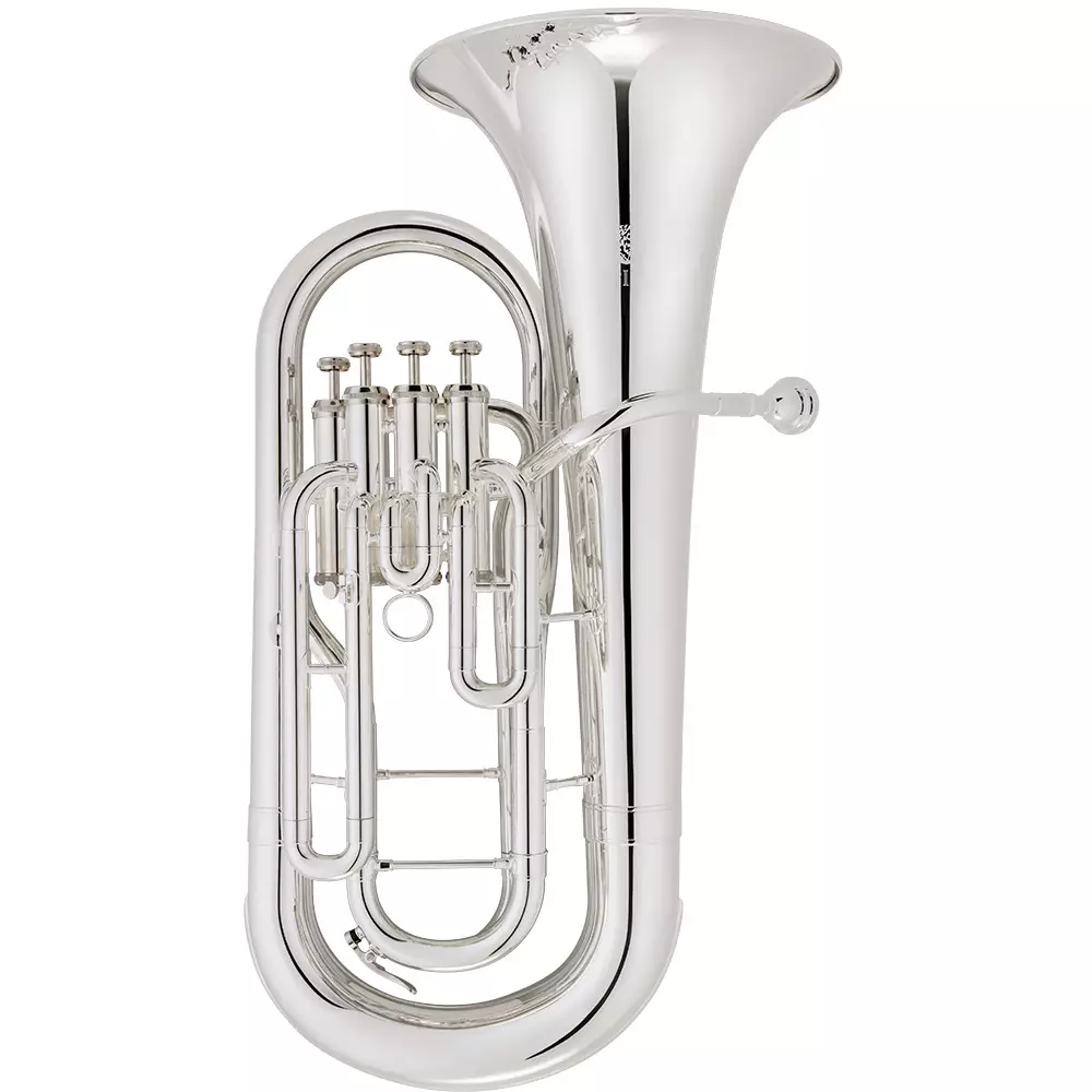 JEP1005S 4-Valve Bb Euphonium with Case - Silver Plated