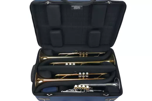 Case for 4 Piston Trumpets - Black Nylon