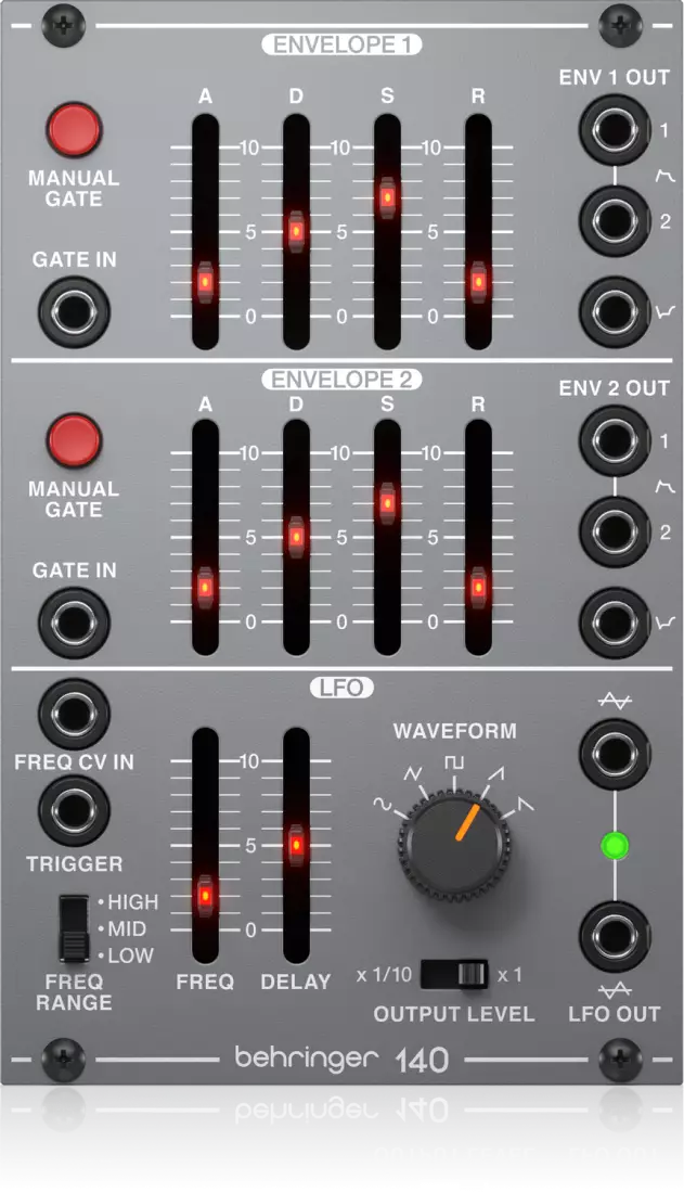 140 Dual Envelope/LFO Module for Eurorack