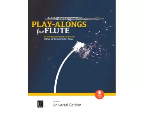 Universal Edition - Play-Alongs for Flute: Selected pieces from Bach to Satie - Gisler-Haase - Flute/Piano - Book/Audio Online