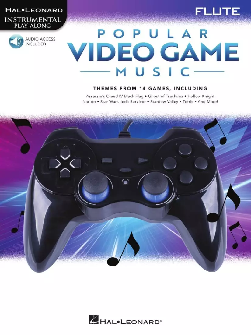 Popular Video Game Music: Instrumental Play-Along - Flute - Book/Audio Online