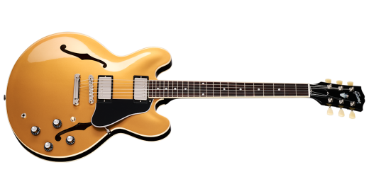 Gibson - ES-335 Electric Guitar with Hardshell Case - Goldtop