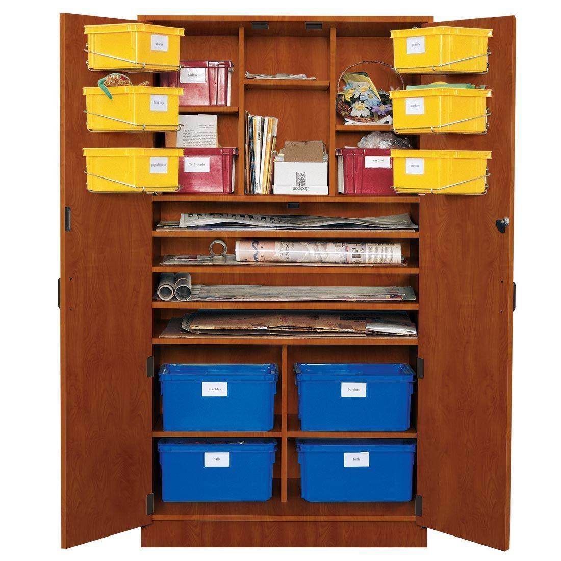 Poster/Teaching Storage Cabinet - Cherry