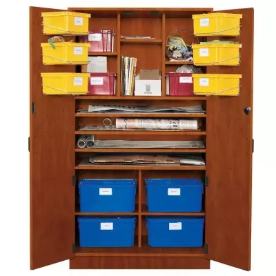 Wenger - Poster/Teaching Storage Cabinet - Cherry