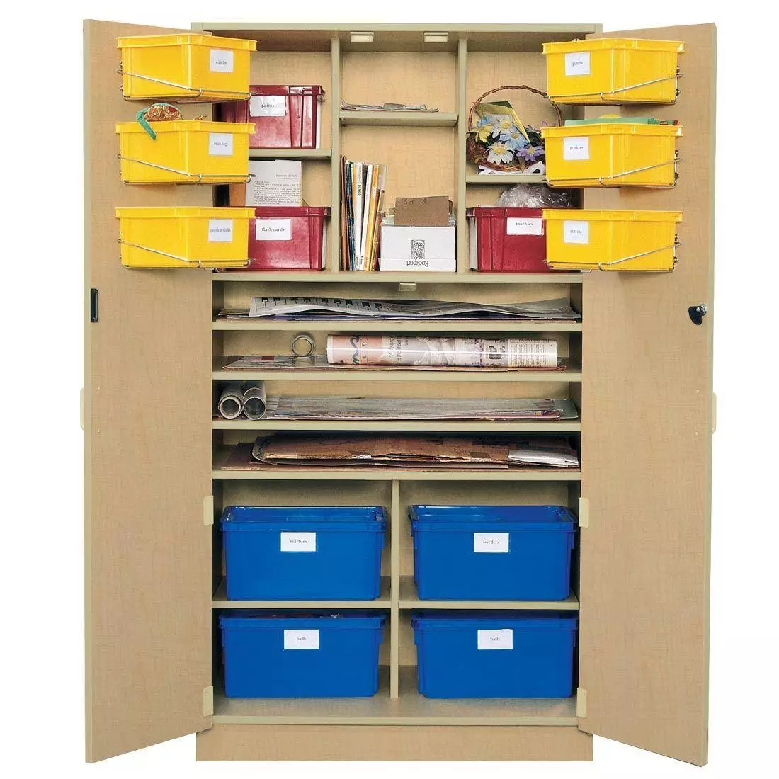 Poster/Teaching Storage Cabinet - Fusion Maple