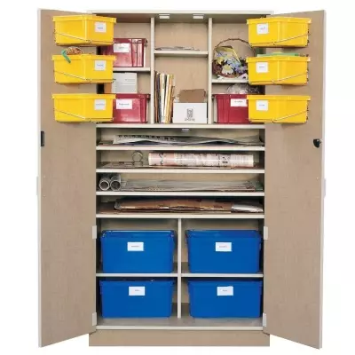 Wenger - Poster/Teaching Storage Cabinet - Wenger Maple