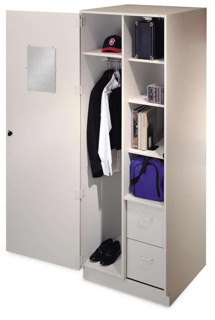 Teacher Wardrobe Cabinet - Oyster