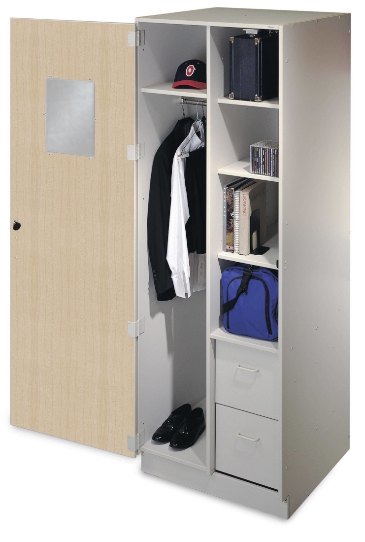 Teacher Wardrobe Cabinet - Wenger Maple