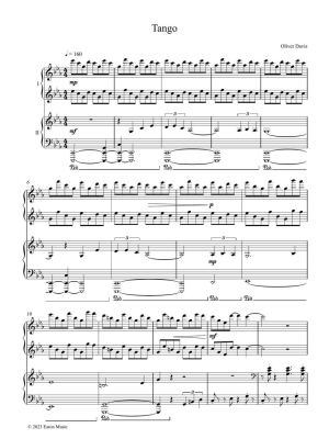 Tango - Davis - Piano Duet (1 Piano, 4 Hands) - Book