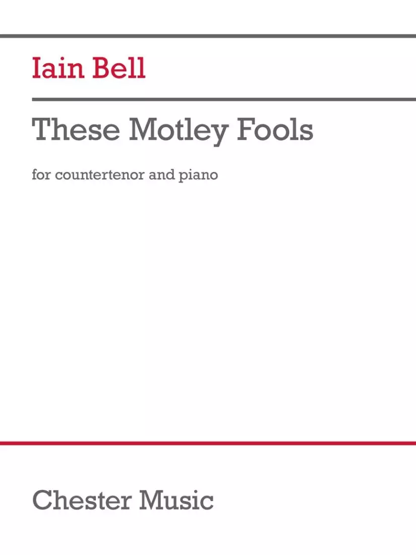 These Motley Fools - Bell - Countertenor/Piano - Book