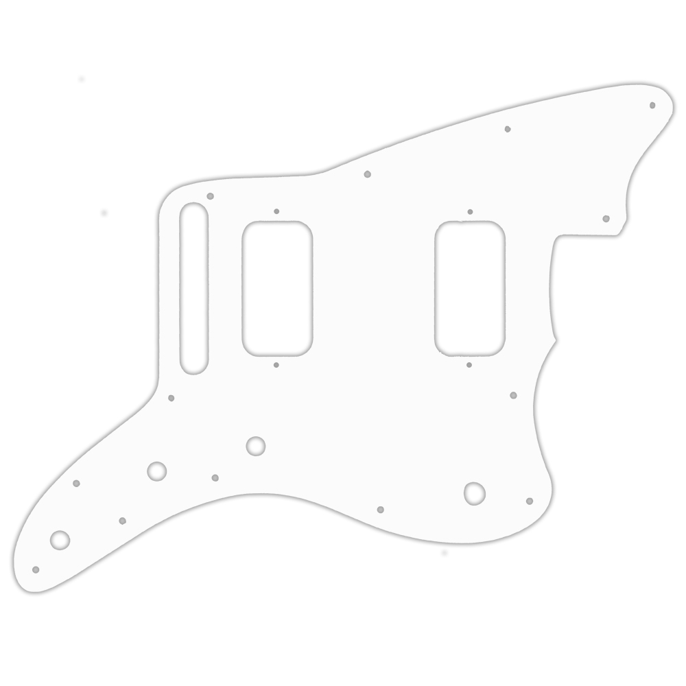 Custom Pickguard for Fender Jazzmaster HH - White