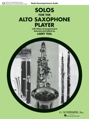 Solos for the Alto Saxophone Player - Teal - Alto Saxophone/Piano - Book/Audio Online