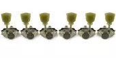 WD Music - Gotoh 3 Per Side Vintage Style Locking Tuning Machines - Nickel Rear Lock