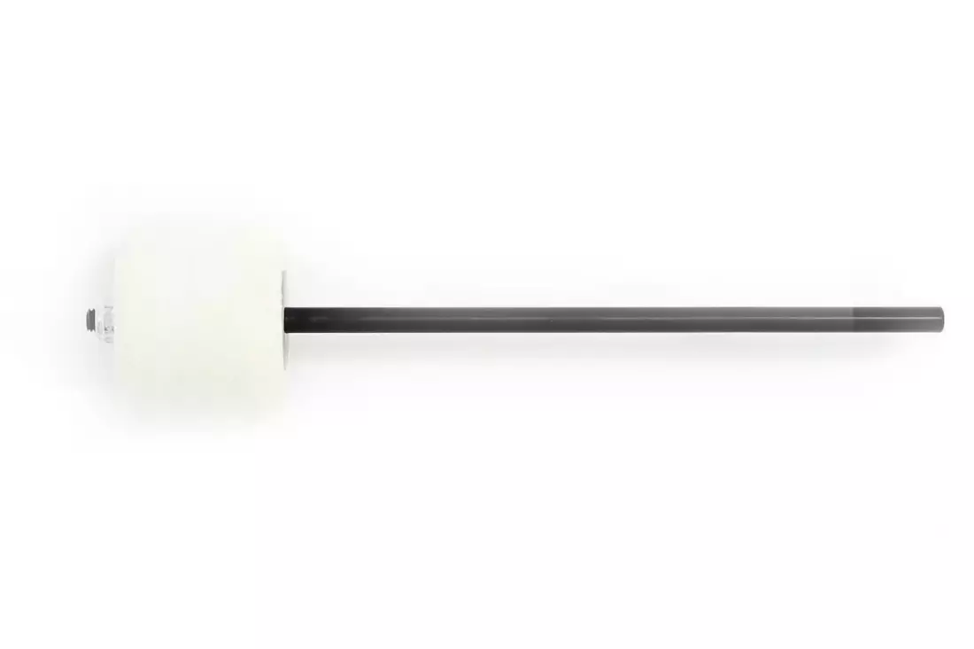 Medium Felt Bass Drum Beater with Black Shaft