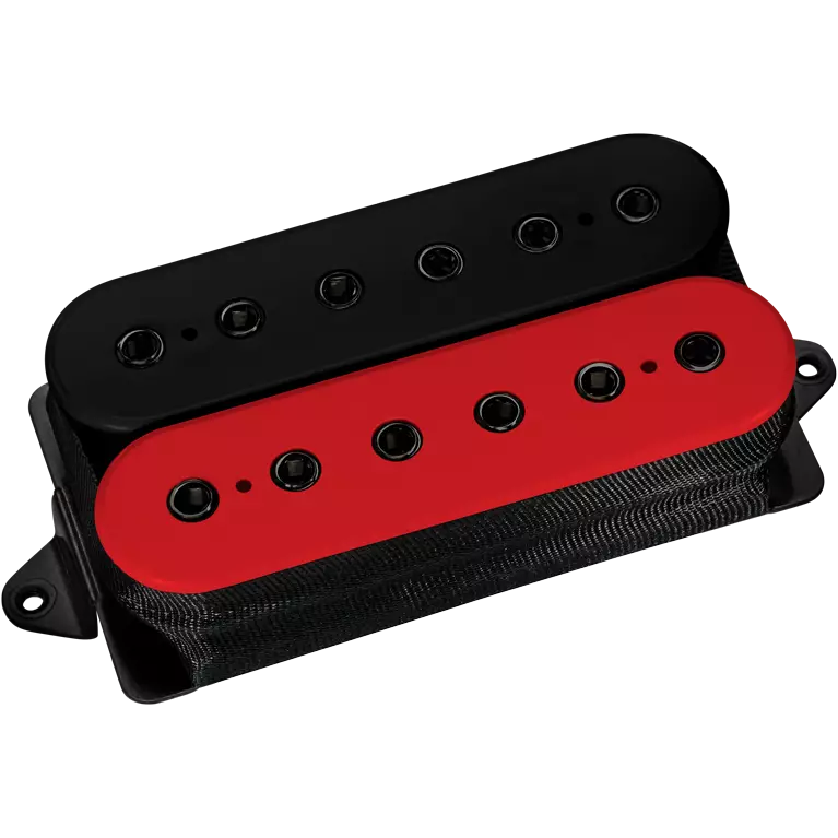 Evolution Steve Vai Signature Neck Pickup - Black/Red with Black Poles