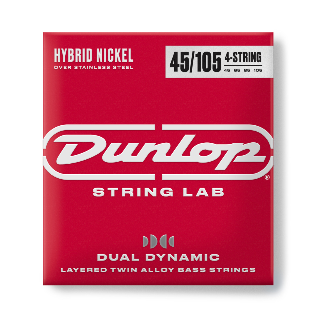 Dual Dynamic Layered Twin Alloy Hybrid Wound Nickel Bass Strings (45-105)