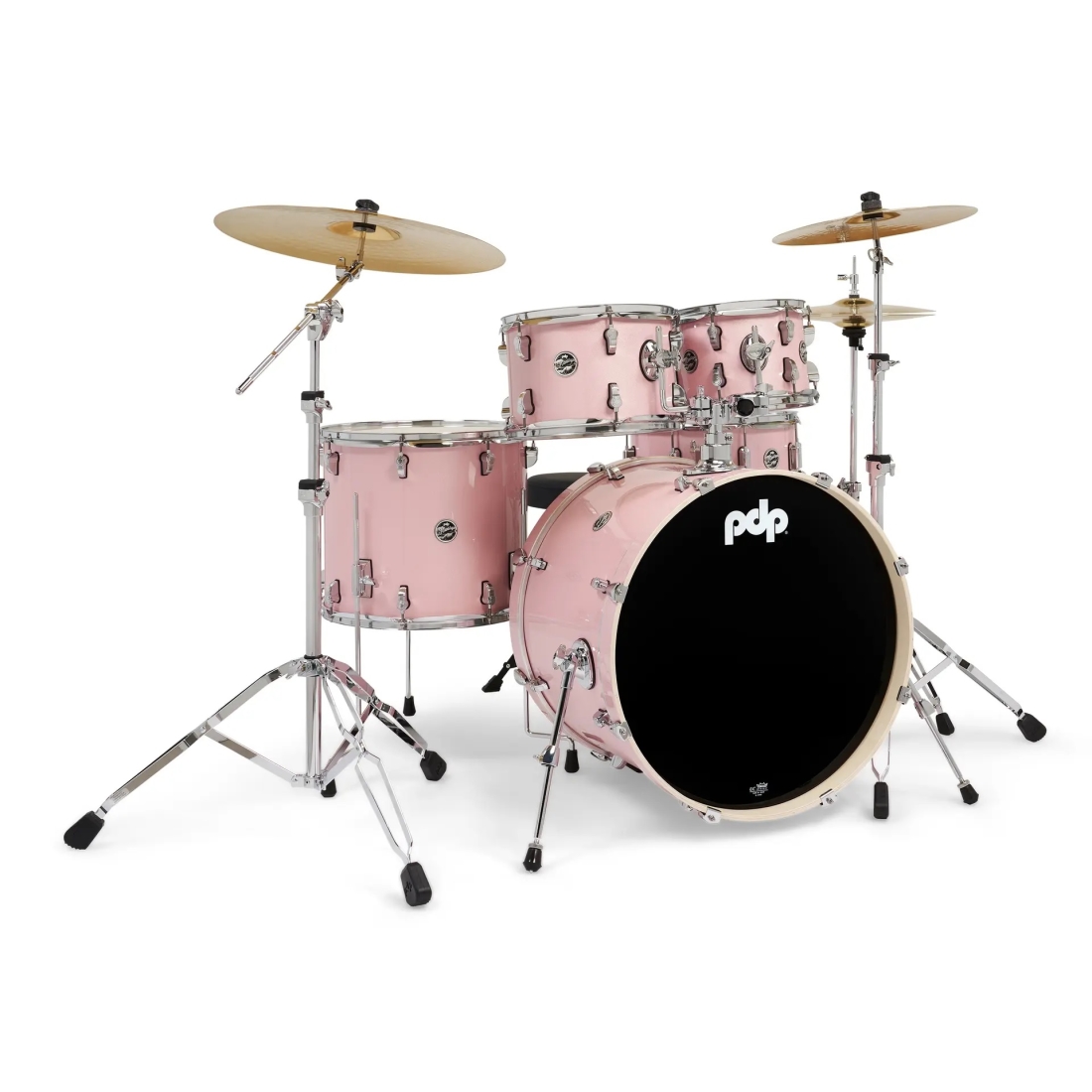 Mainstage 5-Piece Drum Kit with Hardware and Cymbals - Pale Rose Sparkle