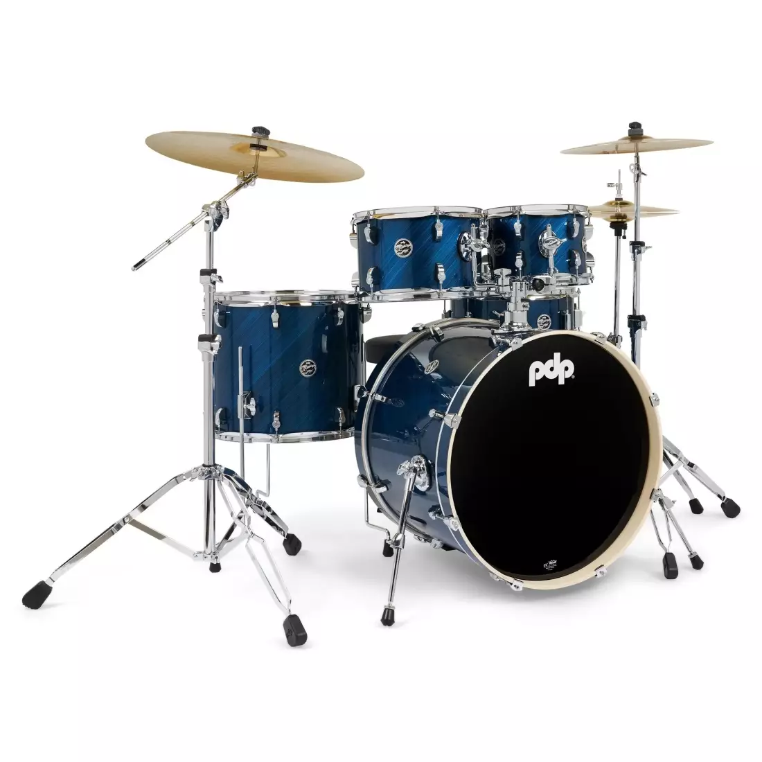 Mainstage 5-Piece Drum Kit with Hardware and Cymbals - Twisted Blue Steel