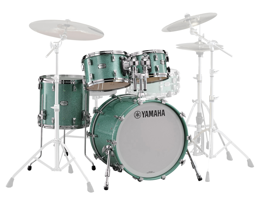 Absolute Hybrid Maple 4-Piece Shell Pack (20,10,12,14) - Jade Green Sparkle