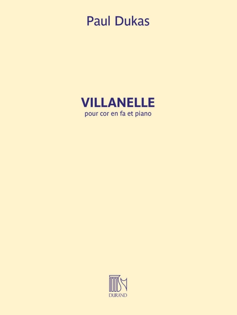 Villanelle - Dukas - Horn/Piano - Sheet Music