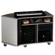 Wenger - Left-Curved Rehearsal Resource Center with Drawer- Oyster