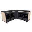 Wenger - Twin Rehearsal Resource Center with Stereo Rack - Wenger Maple