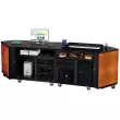 Wenger - Twin Rehearsal Resource Center with Left Stereo Rack and Right Drawer - Cherry