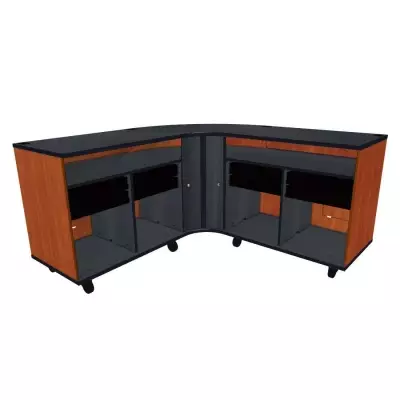 Wenger - Twin Rehearsal Resource Center with Drawers - Cherry