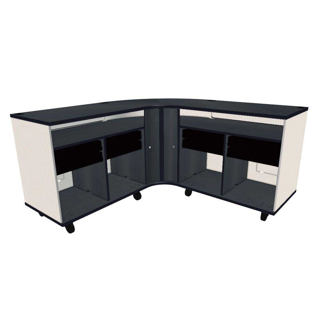 Twin Rehearsal Resource Center with Drawers - Oyster