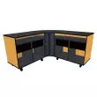 Wenger - Twin Rehearsal Resource Center with Drawers - Solar Oak