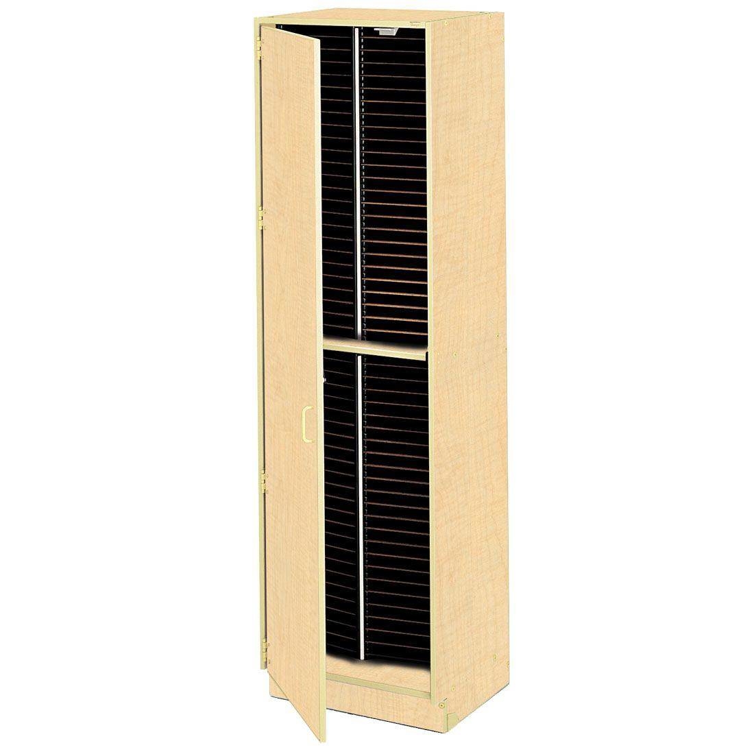 Tall Choral Folio Cabinet with Door - Fusion Maple