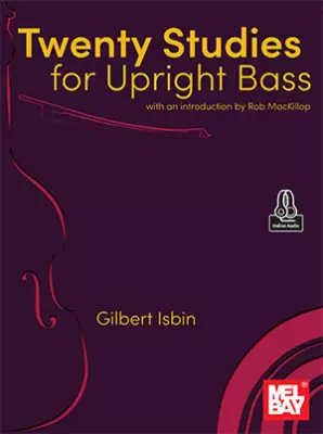 Mel Bay - Twenty Studies for Upright Bass - Isbin - Double Bass - Book/Audio Online