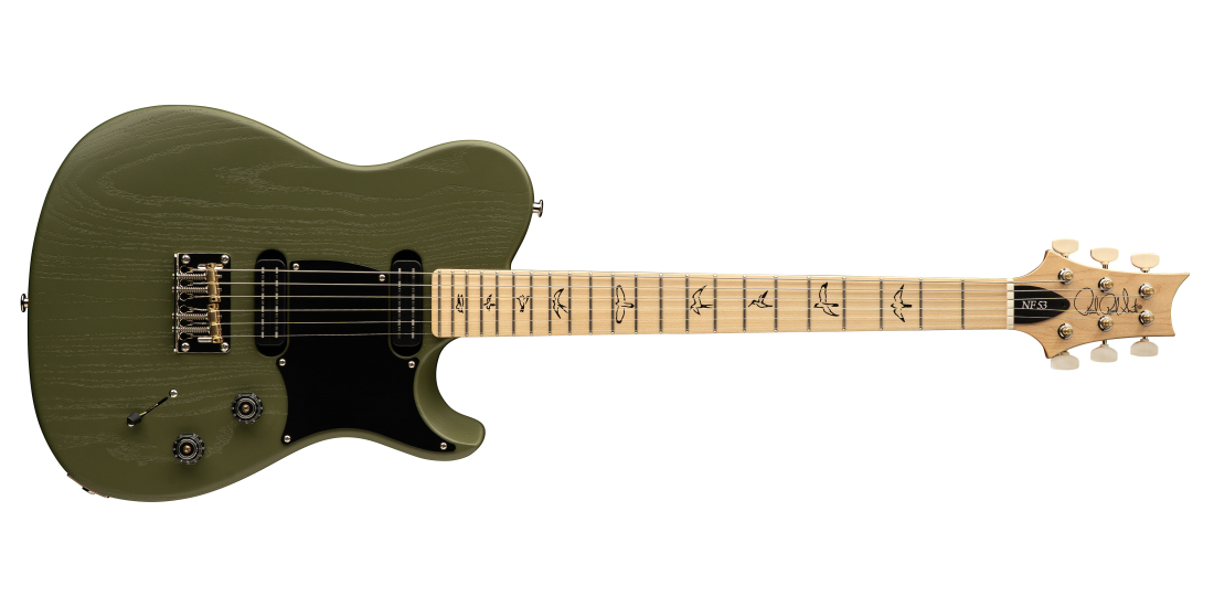 NF 53 Satin Electric Guitar with Gig Bag - Matcha Green