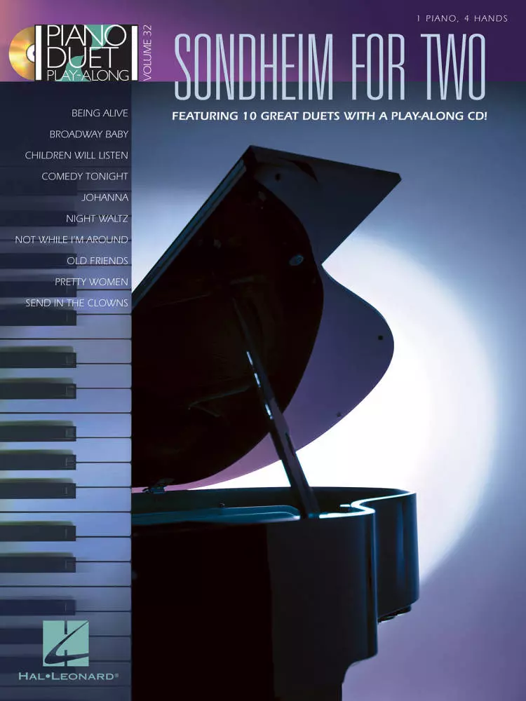 Sondheim for Two: Piano Duet Play-Along Volume 32 - Piano Duets (1 Piano, 4 Hands) - Book/CD