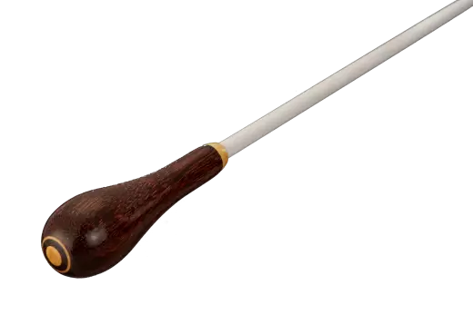 15\'\' Tintul Wood Baton with Pear-shaped Handle