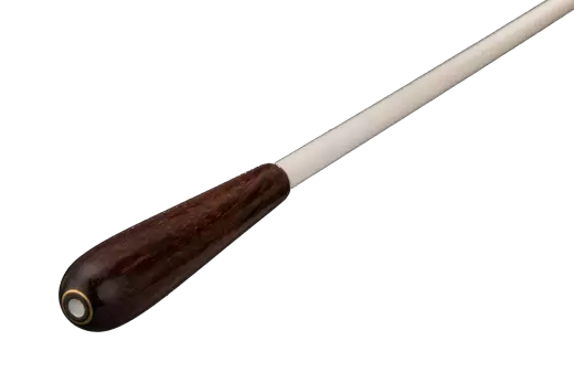 13\'\' Rosewood Baton with Teardrop-shaped Handle and White Shaft