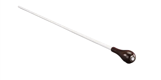 Counterpoint Musical - 15 Rosewood Baton with Pear Handle and White Shaft