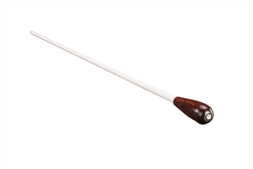 Counterpoint Musical - 15 Rosewood Baton with Teardrop-shaped Handle and White Shaft