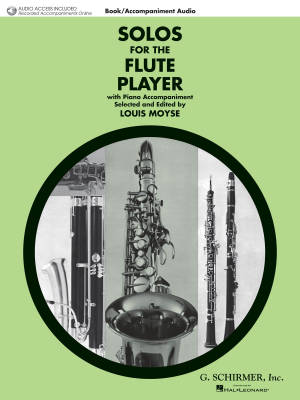 G. Schirmer Inc. - Solos for the Flute Player - Moyse - Flute/Piano - Book/Audio Online