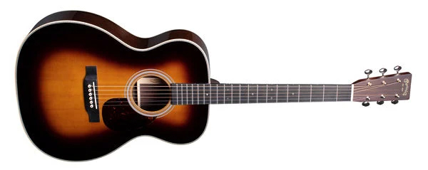 OM-28 Auditorium Acoustic Guitar with Hardshell Case - Gloss 1935 Sunburst