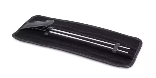 Counterpoint Musical - Leather Baton Case for 2 Batons - Black